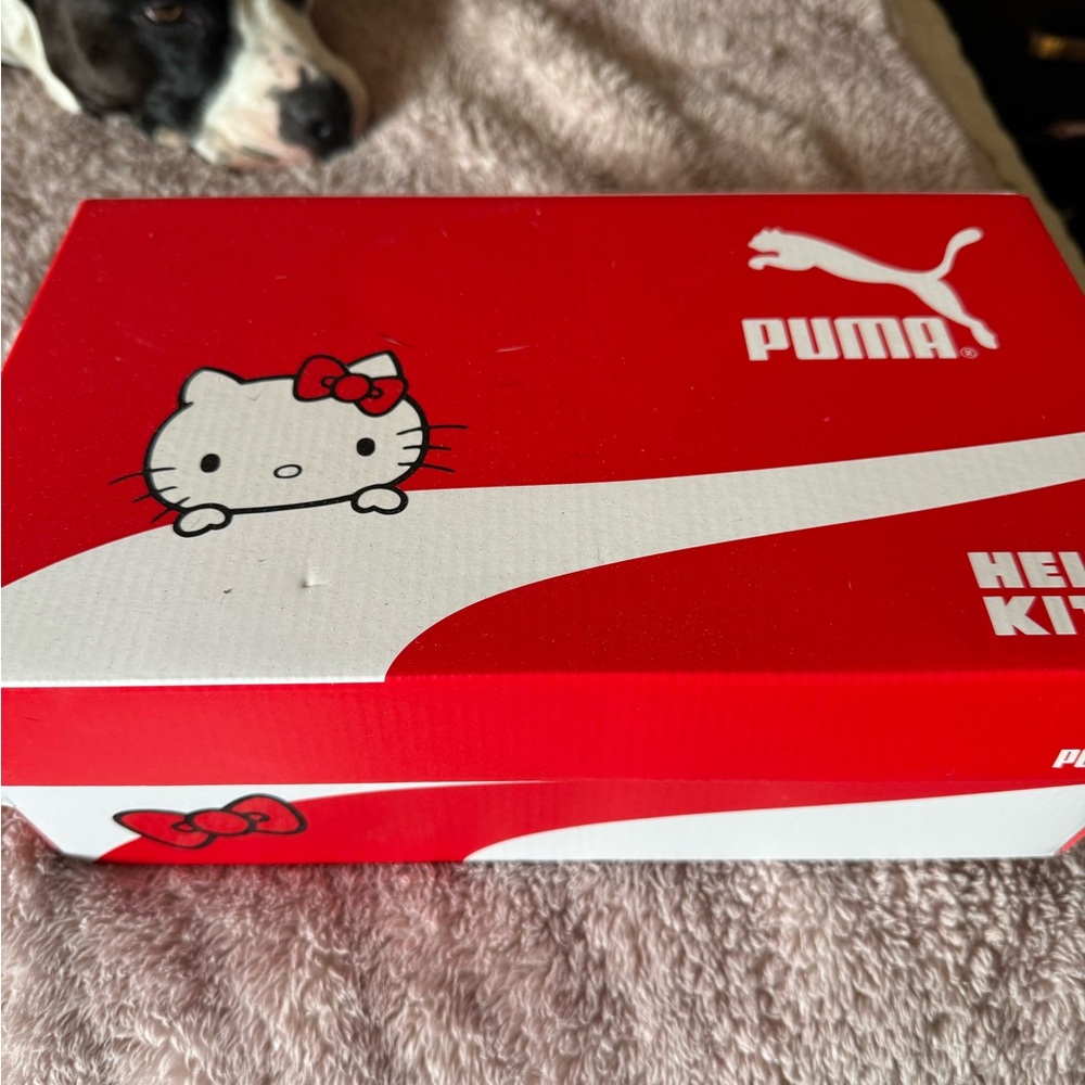 Puma x Hello Kitty Red and White Shoes in  box